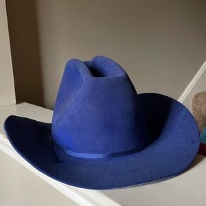 Vintage Bailey Premier Blue Cowboy Hat Country Western
